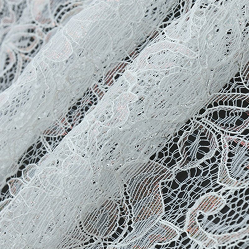 Dress Rainbow Bridal Polyester Lace Fabric for Women's Wear Wholesale 5